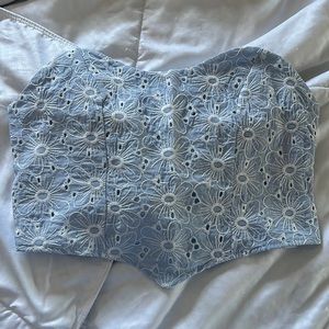 Salant Baby Blue Tube Top